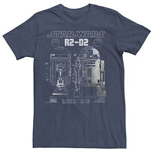 Star Wars Movie R2-D2 Inside Schematic Droid T-Shirt