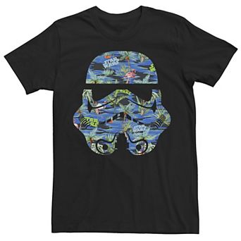 Men's Star Wars Stormtrooper Hawaiian Print Helmet Tee