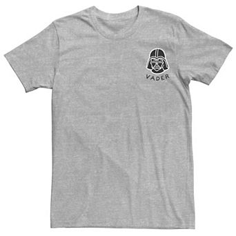 Men's Star Wars Darth Vader Small Helmet Patch Z2 Tee