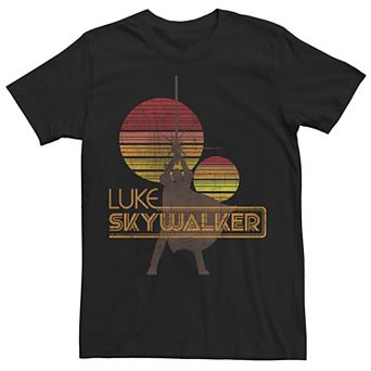 Men's Star Wars Retro Luke Skywalker Silhouette Suns Graphic Tee