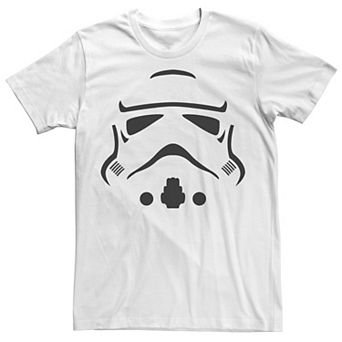 Men's Star Wars Storm Trooper Helmet Stencil Art Graphic Tee