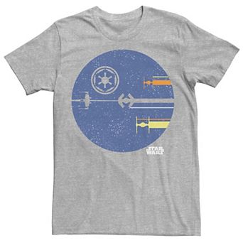 Men's Star Wars Death Star Ship Silhouette Tee
