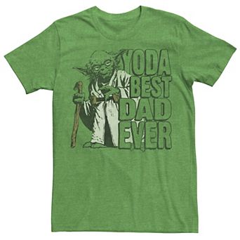 Men's Star Wars Yoda Best Dad Ever Awesome Father Tee