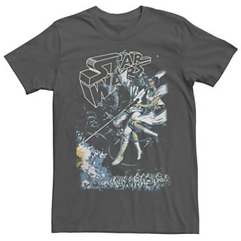 Men's Star Wars Luke Skywalker and Princess Leia Tee