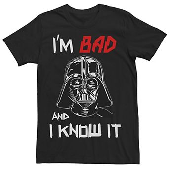 Men's Star Wars Darth Vader Bad and I Know It Tee