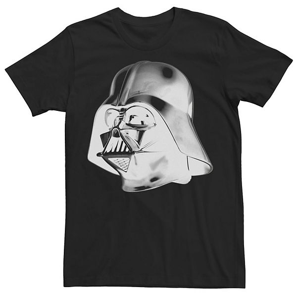 Men's Star Wars Darth Vader Helmet Negative Graphic Tee