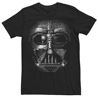 Men's Star Wars Darth Vader Pixel Face Tee