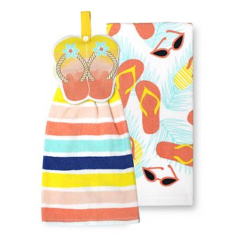 Food Network™ Summer Tie-Top Kitchen Towel 2-pk.