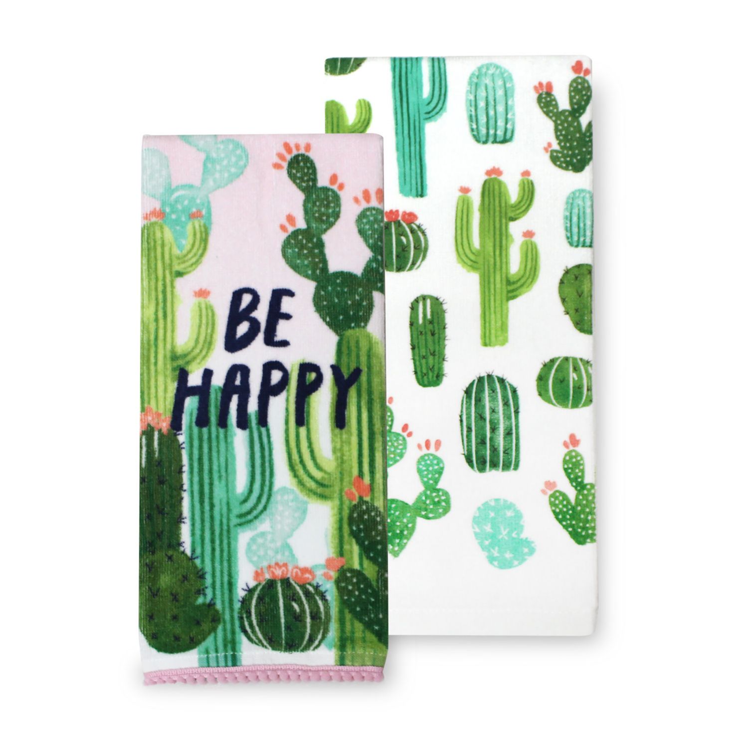 Celebrate Summer Together Cactus Kitchen Towel 2-pk.