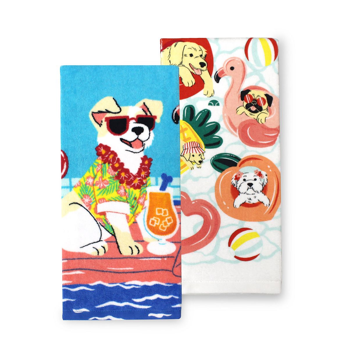 Celebrate Summer Together Pool Pooch Kitchen Towel 2-pk. | Kohls