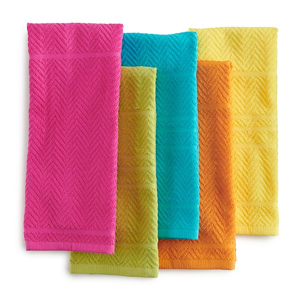 Bright colored shop dish towels