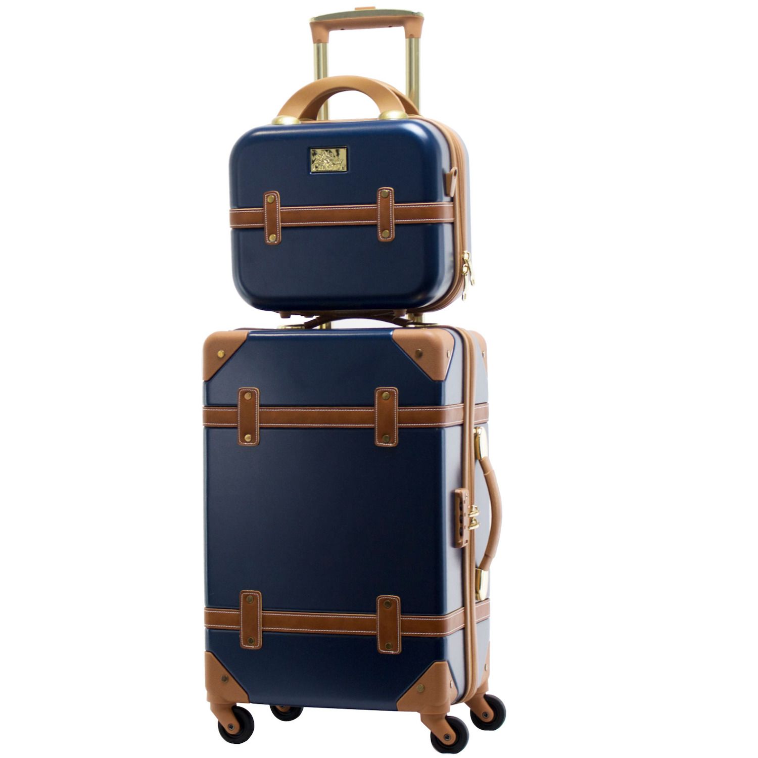 navy luggage set