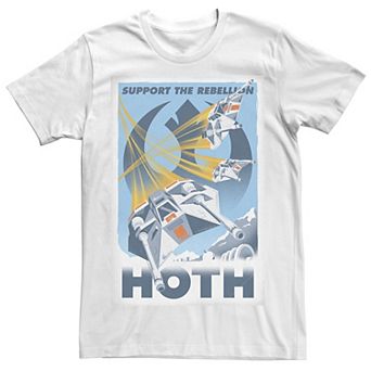 Men's Star Wars "Support The Rebellion" Hoth Poster Graphic Tee