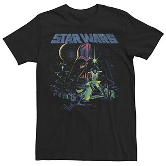 Men's Star Wars Neon Splatter Group Shot Tee