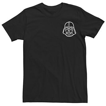 Men's Star Wars Vader Classic Helmet Patch Tee