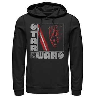 Men's Star Wars Darth Maul Distressed Square Portrait Hoodie