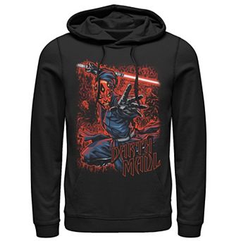 Men's Star Wars Darth Maul Animated Action Portrait Hoodie