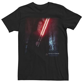 Men's Star Wars Rise Of Skywalker Rey Dual Light Saber Portrait Tee
