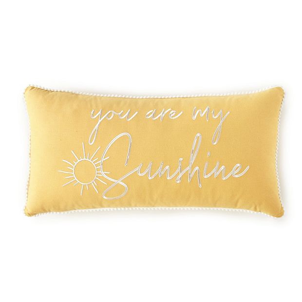 Solid Sunshine Yellow Accent Pillows