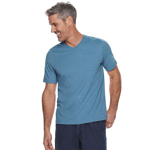 Men's Croft & Barrow® ClassicFit EasyCare VNeck Pocket Tee