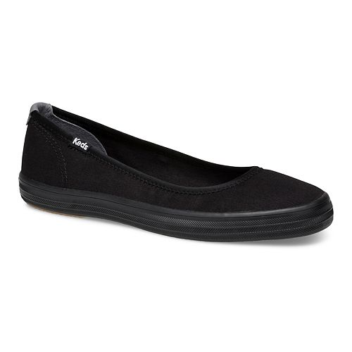 canvas black flats