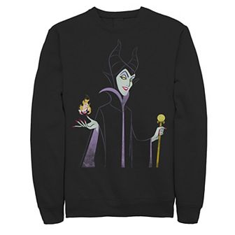 Disney's Sleeping Beauty Maleficent Men's With Staff & Aurora Flame Sweatshirt