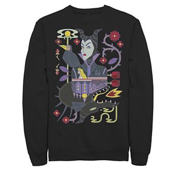 Disney's Sleeping Beauty Maleficent Men's Playing Card Sweatshirt