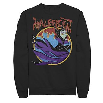 Disney's Sleeping Beauty Maleficent Men's Vintage Flame Portrait Sweatshirt