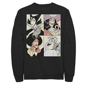 Disney Villains Maleficent, Captain Hook, Jafar, Ursula Men's Anime Sweatshirt
