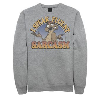 Disney's The Lion King Men's Speaks Sarcasm Sweatshirt