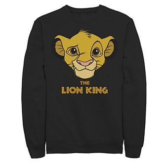 Men's Disney's The Lion King Young Simba Face Fleece
