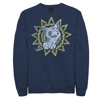 Disney's Moana Pua Geometric Sun Portrait Men's Sweatshirt