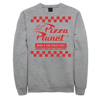 Disney / Pixar's Toy Story Men's Pizza Planet Checkered Logo Sweatshirt