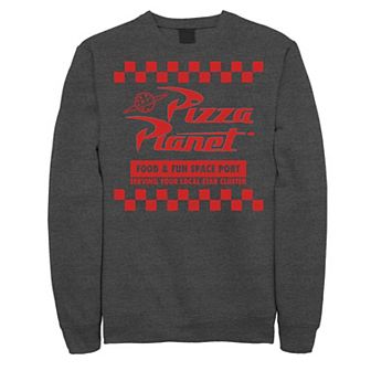 Disney / Pixar's Toy Story Men's Pizza Planet Checkered Logo Sweatshirt
