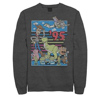 Disney / Pixar's Toy Story Men's 95 Retro Distressed Colorful Sweatshirt
