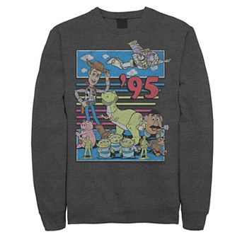 Disney / Pixar's Toy Story Men's 95 Retro Distressed Colorful Sweatshirt