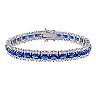 Stella Grace Sterling Silver Lab-Created Blue & White Sapphire Bracelet