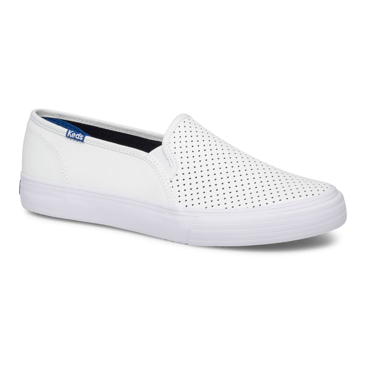 Perforated Leather Slip-on Shoes