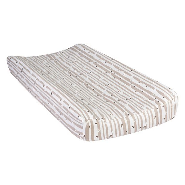 Trend Lab Deluxe Flannel Changing Pad Cover Birch Wood Trend Lab