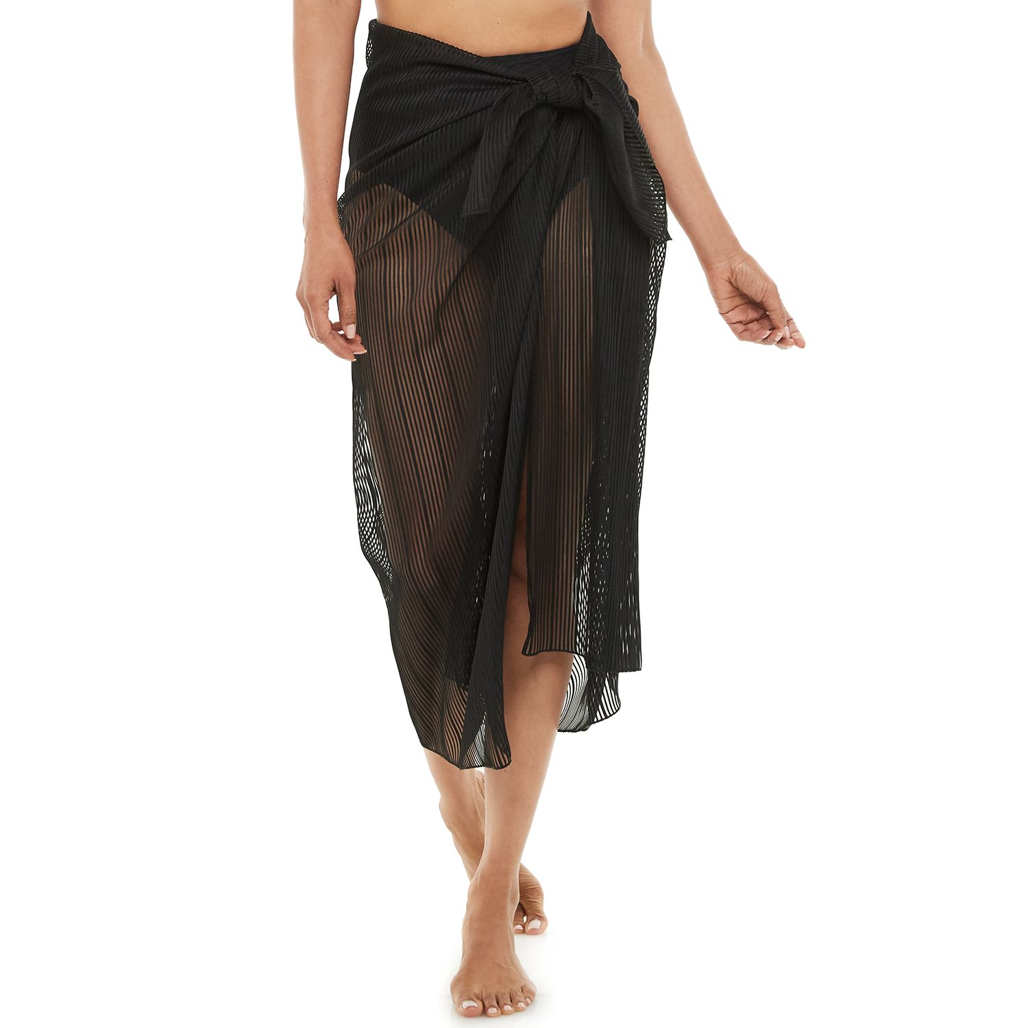 sheer sarong skirt