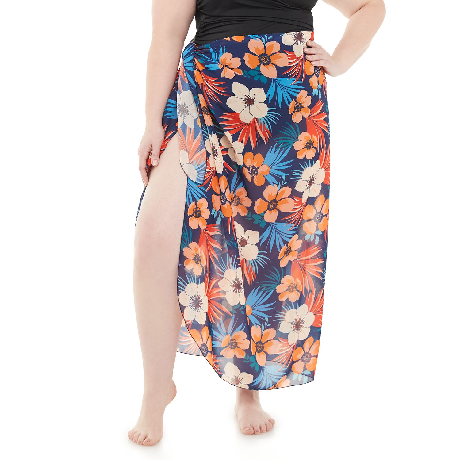 floral sarong skirt