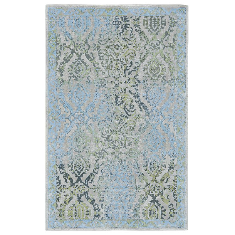 Weave & Wander Alessandria Traditional Area Rug, Grey, 5X8 Ft