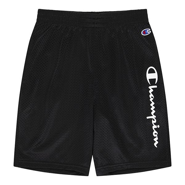 Boys 8 20 Champion Vertical Script Mesh Athletic Shorts