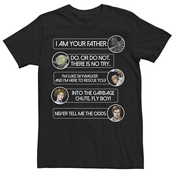 Men's Star Wars Movie Quotes Tee