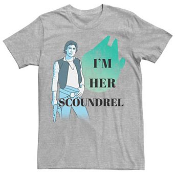 Men's Star Wars I'm Her Scoundrel Han Solo Watercolor Graphic Tee