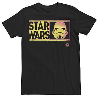 Men's Star Wars Stormtrooper Neon Helmet Graphic Tee
