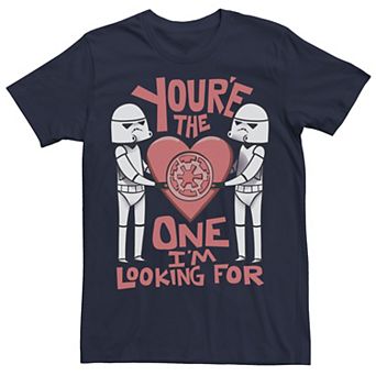 Men's Star Wars Valentines The One I'm Looking For Graphic Tee