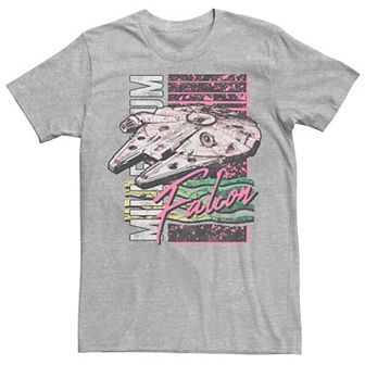 Men's Star Wars Neon Vintage Millennium Falcon Tee