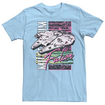 Men's Star Wars Neon Vintage Millennium Falcon Tee