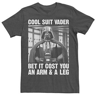 Men's Star Wars Darth Vader "Cool Suit" Funny Graphic Tee